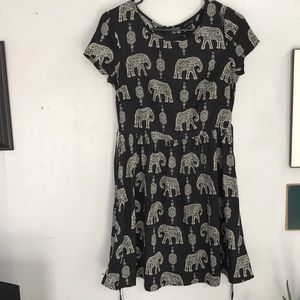 Elephant print dress